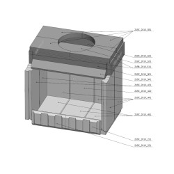 Šamotová komora komplet KV DYNAMIC 3G 66.44.01  
